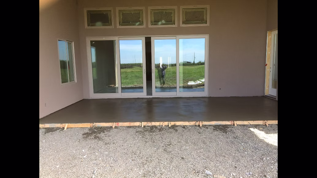 Concrete interior work