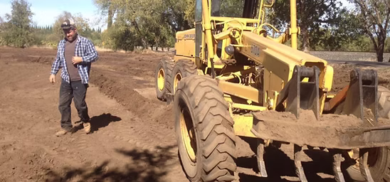 Site grading in Chico