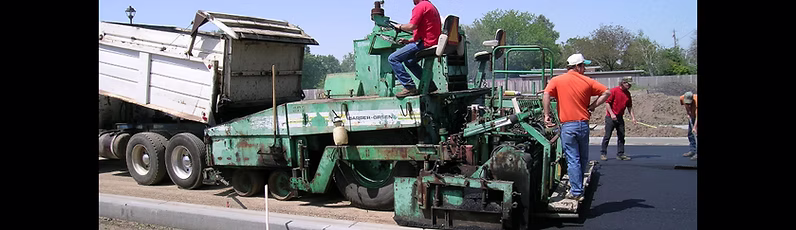 Paving operation in Oroville
