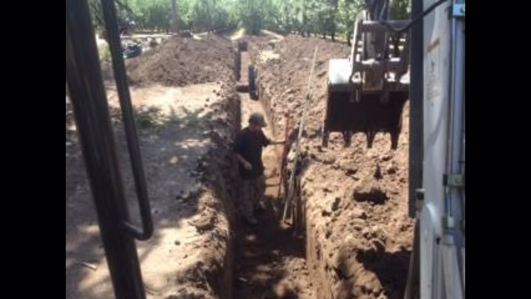 Trench excavation
